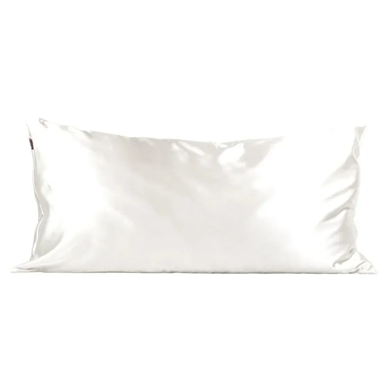 Kitsch Satin King Pillowcase - Ivory