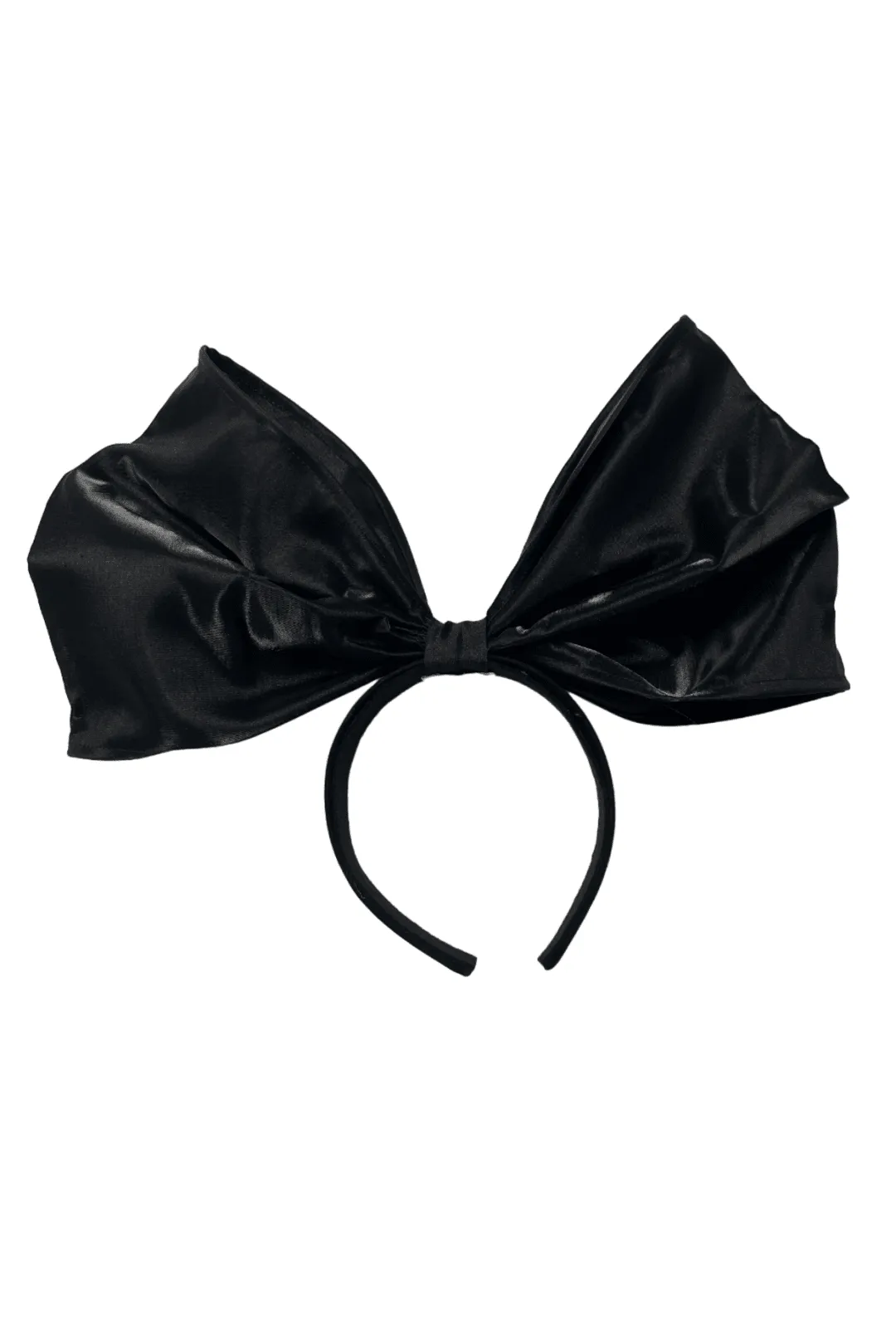 Large Black Bow Headband