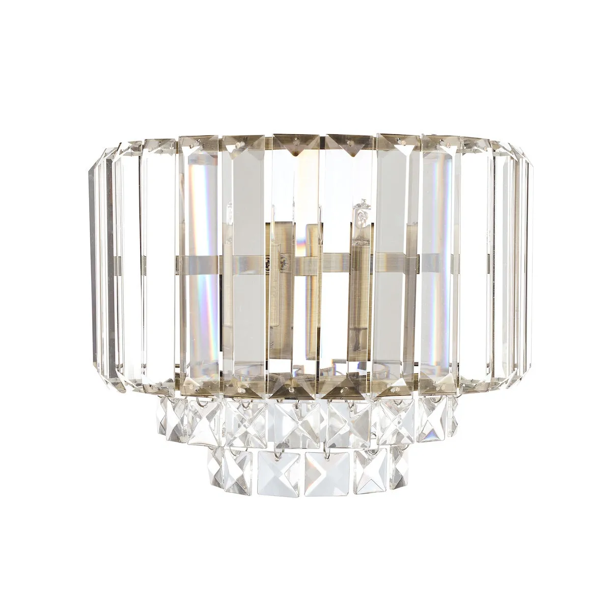 Laura Ashley Vienna Crystal & Antique Brass Wall Light LA3727747-Q