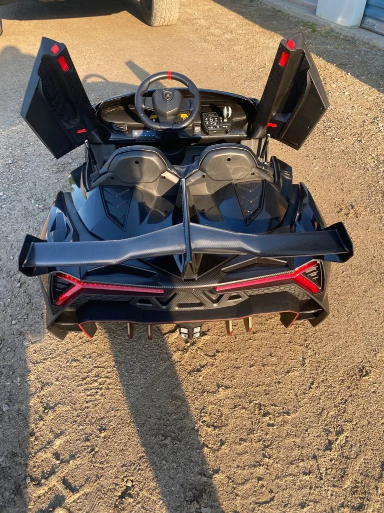 Licensed 2025 Lamborghini Veneno | Upgraded 24V | 4x4 Ride-On 2 Seater | Leather Seats | Rubber Tires | Remote