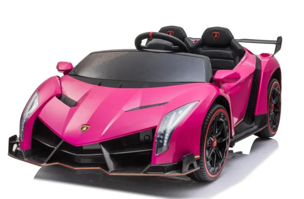 Licensed 2025 Lamborghini Veneno | Upgraded 24V | 4x4 Ride-On 2 Seater | Leather Seats | Rubber Tires | Remote