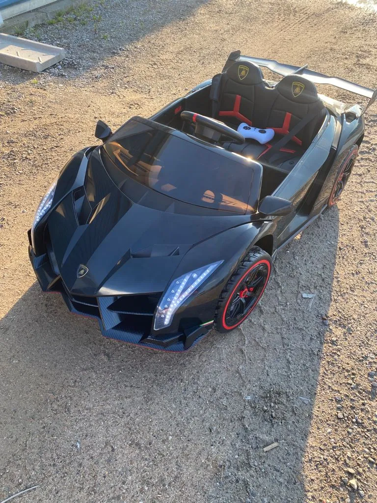 Licensed 2025 Lamborghini Veneno | Upgraded 24V | 4x4 Ride-On 2 Seater | Leather Seats | Rubber Tires | Remote