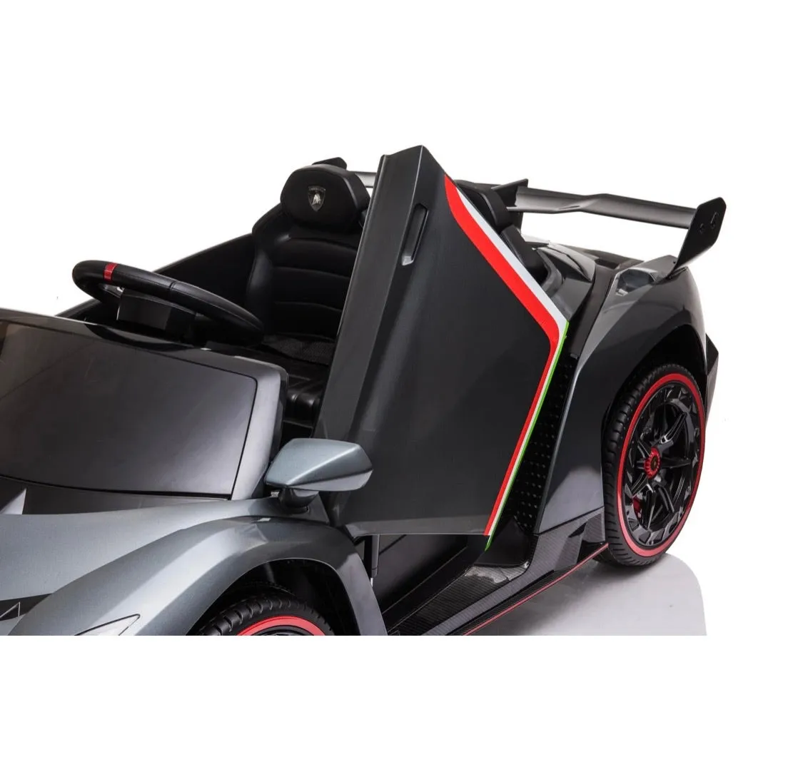 Licensed 2025 Lamborghini Veneno | Upgraded 24V | 4x4 Ride-On 2 Seater | Leather Seats | Rubber Tires | Remote
