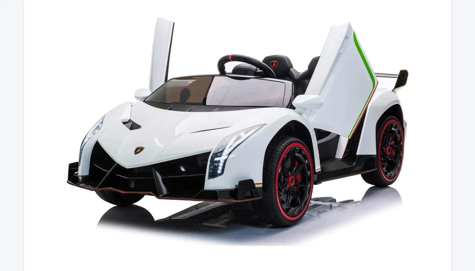 Licensed 2025 Lamborghini Veneno | Upgraded 24V | 4x4 Ride-On 2 Seater | Leather Seats | Rubber Tires | Remote
