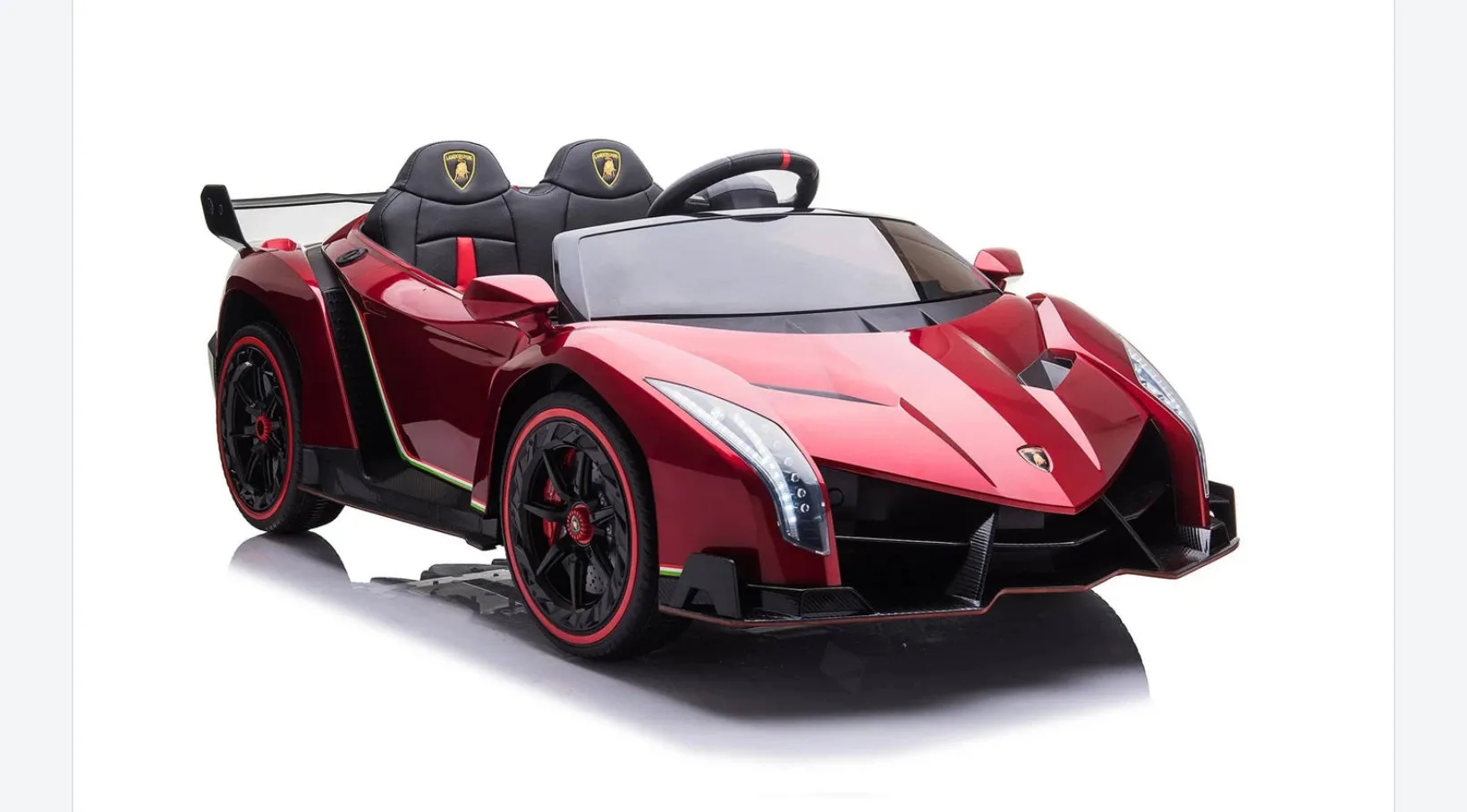 Licensed 2025 Lamborghini Veneno | Upgraded 24V | 4x4 Ride-On 2 Seater | Leather Seats | Rubber Tires | Remote