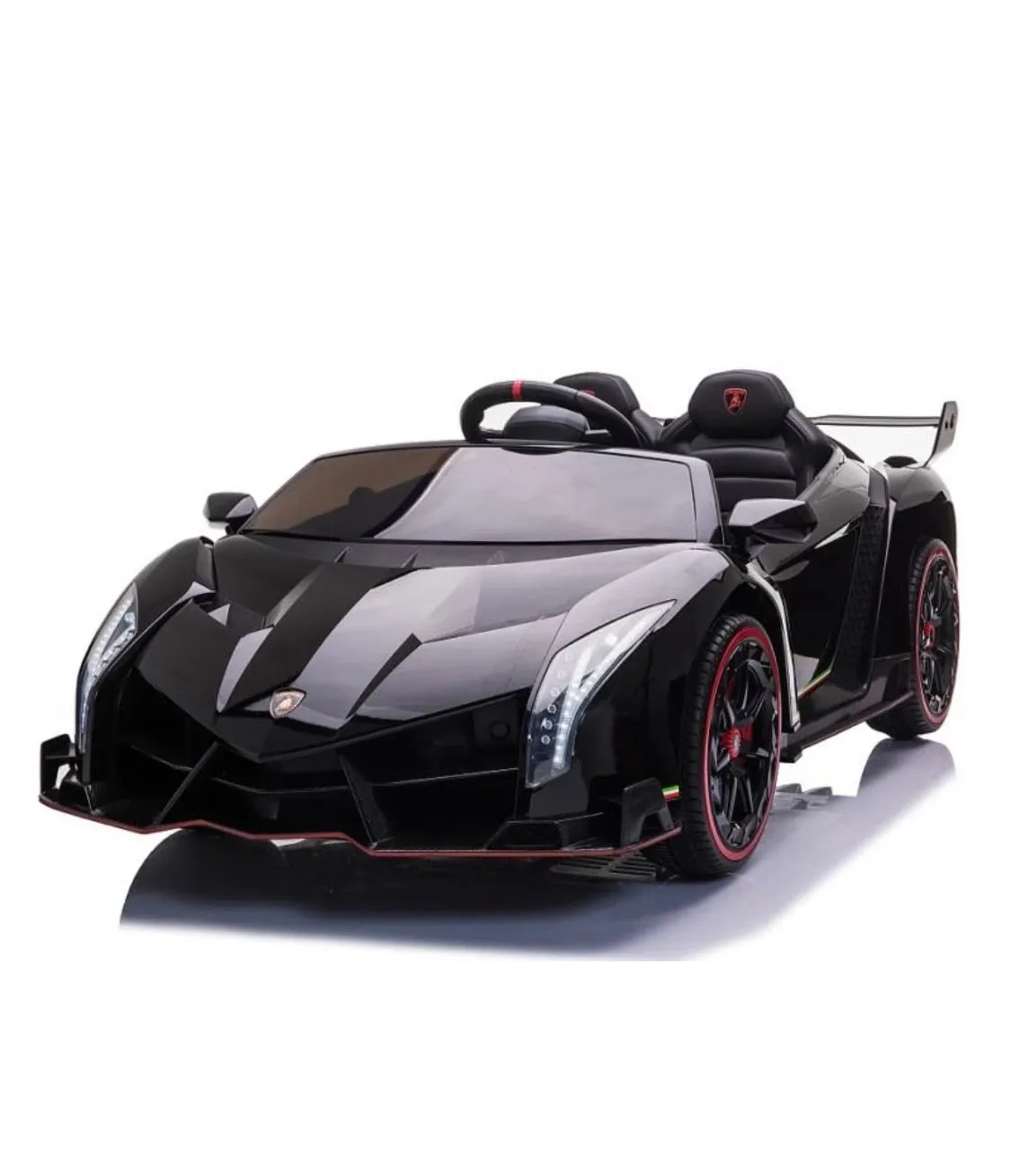 Licensed 2025 Lamborghini Veneno | Upgraded 24V | 4x4 Ride-On 2 Seater | Leather Seats | Rubber Tires | Remote
