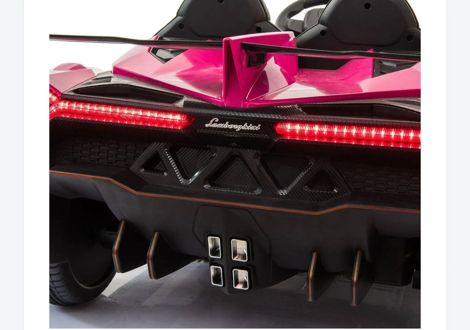 Licensed 2025 Lamborghini Veneno | Upgraded 24V | 4x4 Ride-On 2 Seater | Leather Seats | Rubber Tires | Remote