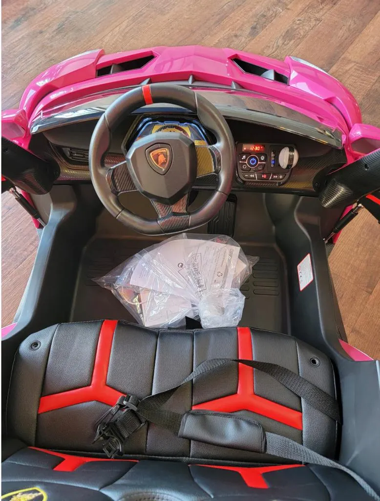 Licensed 2025 Lamborghini Veneno | Upgraded 24V | 4x4 Ride-On 2 Seater | Leather Seats | Rubber Tires | Remote