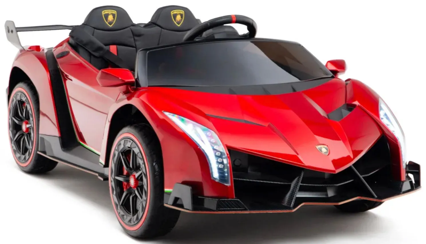 Licensed 2025 Lamborghini Veneno | Upgraded 24V | 4x4 Ride-On 2 Seater | Leather Seats | Rubber Tires | Remote