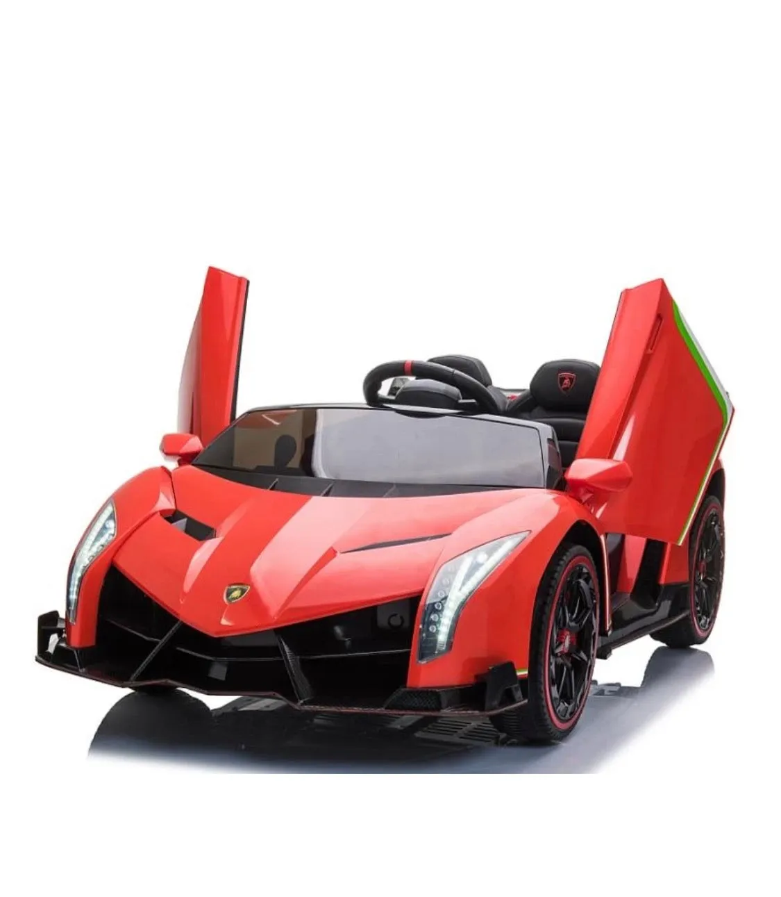 Licensed 2025 Lamborghini Veneno | Upgraded 24V | 4x4 Ride-On 2 Seater | Leather Seats | Rubber Tires | Remote