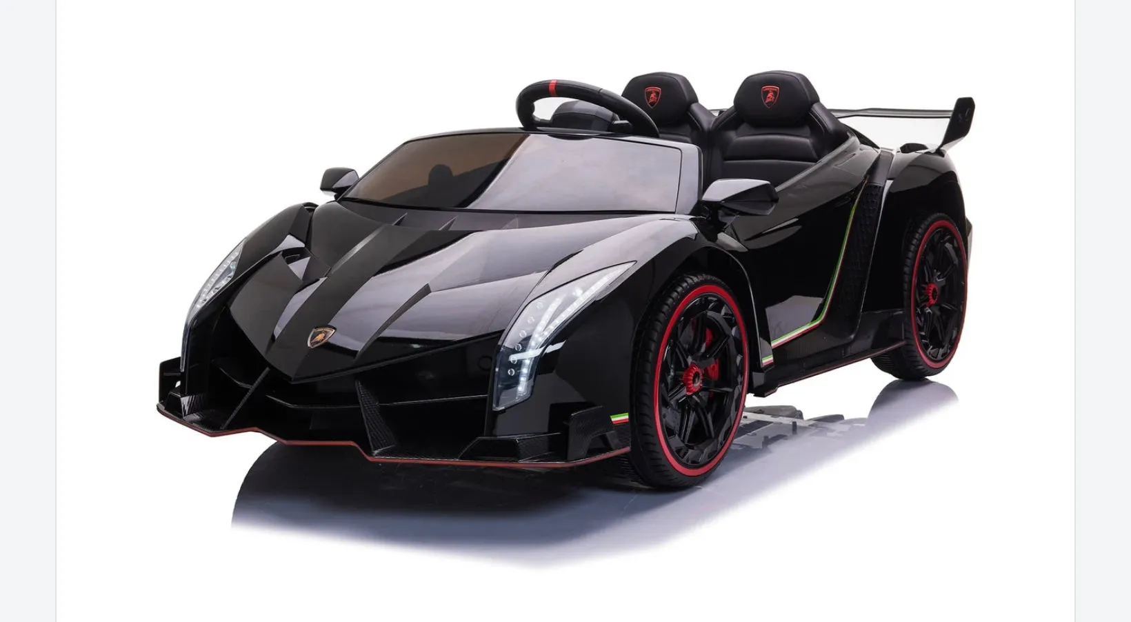 Licensed 2025 Lamborghini Veneno | Upgraded 24V | 4x4 Ride-On 2 Seater | Leather Seats | Rubber Tires | Remote