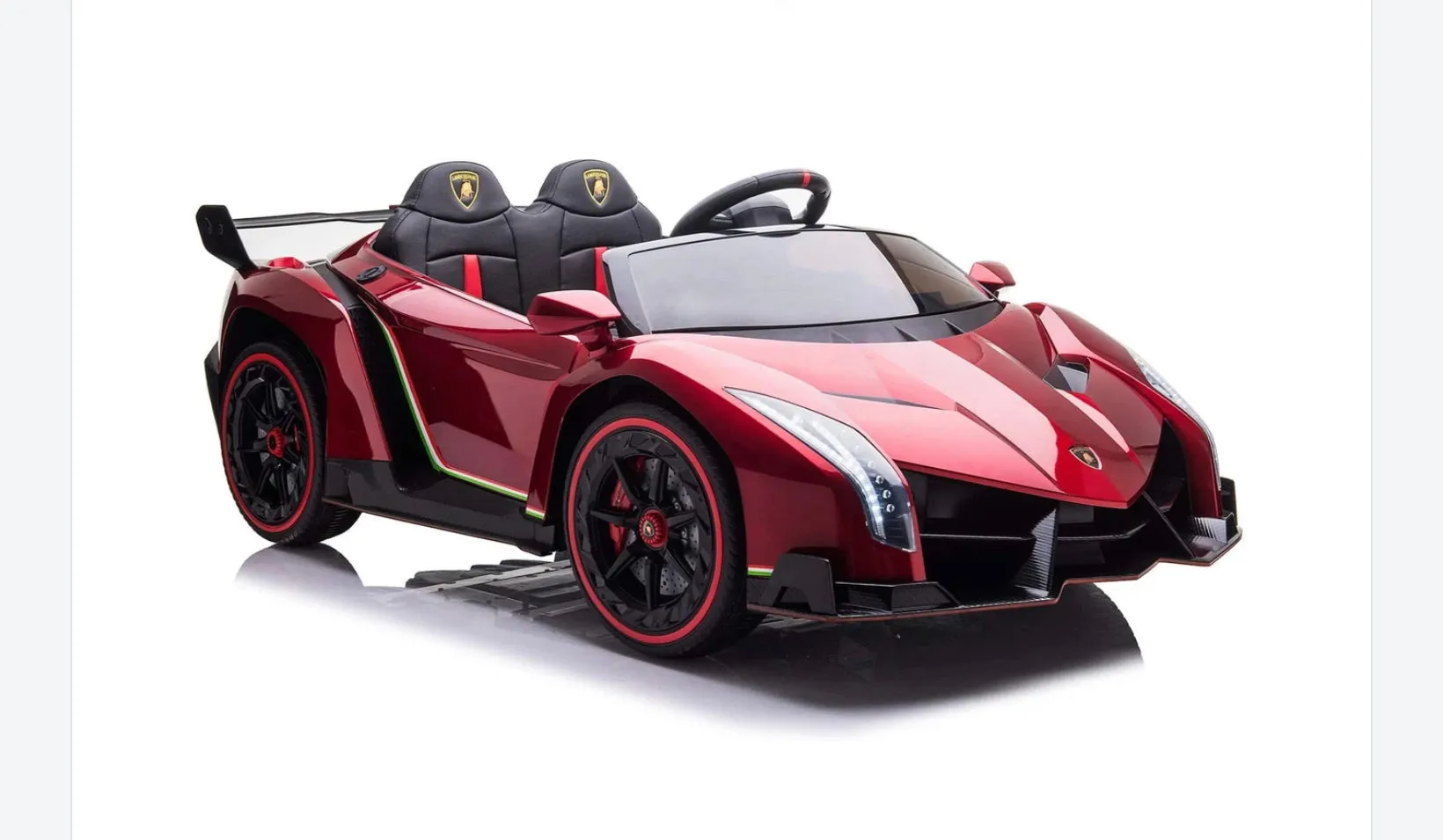Licensed 2025 Lamborghini Veneno | Upgraded 24V | 4x4 Ride-On 2 Seater | Leather Seats | Rubber Tires | Remote