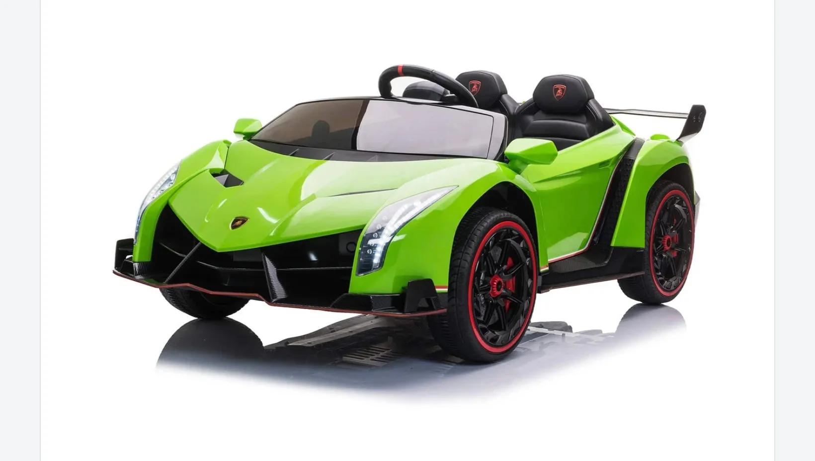 Licensed 2025 Lamborghini Veneno | Upgraded 24V | 4x4 Ride-On 2 Seater | Leather Seats | Rubber Tires | Remote