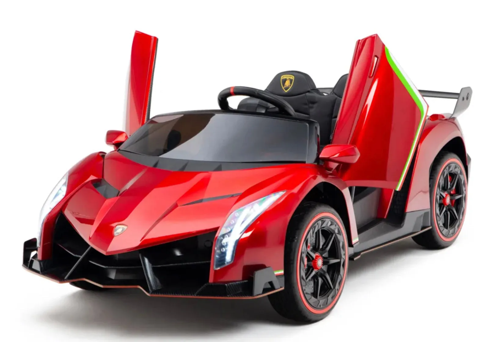 Licensed 2025 Lamborghini Veneno | Upgraded 24V | 4x4 Ride-On 2 Seater | Leather Seats | Rubber Tires | Remote