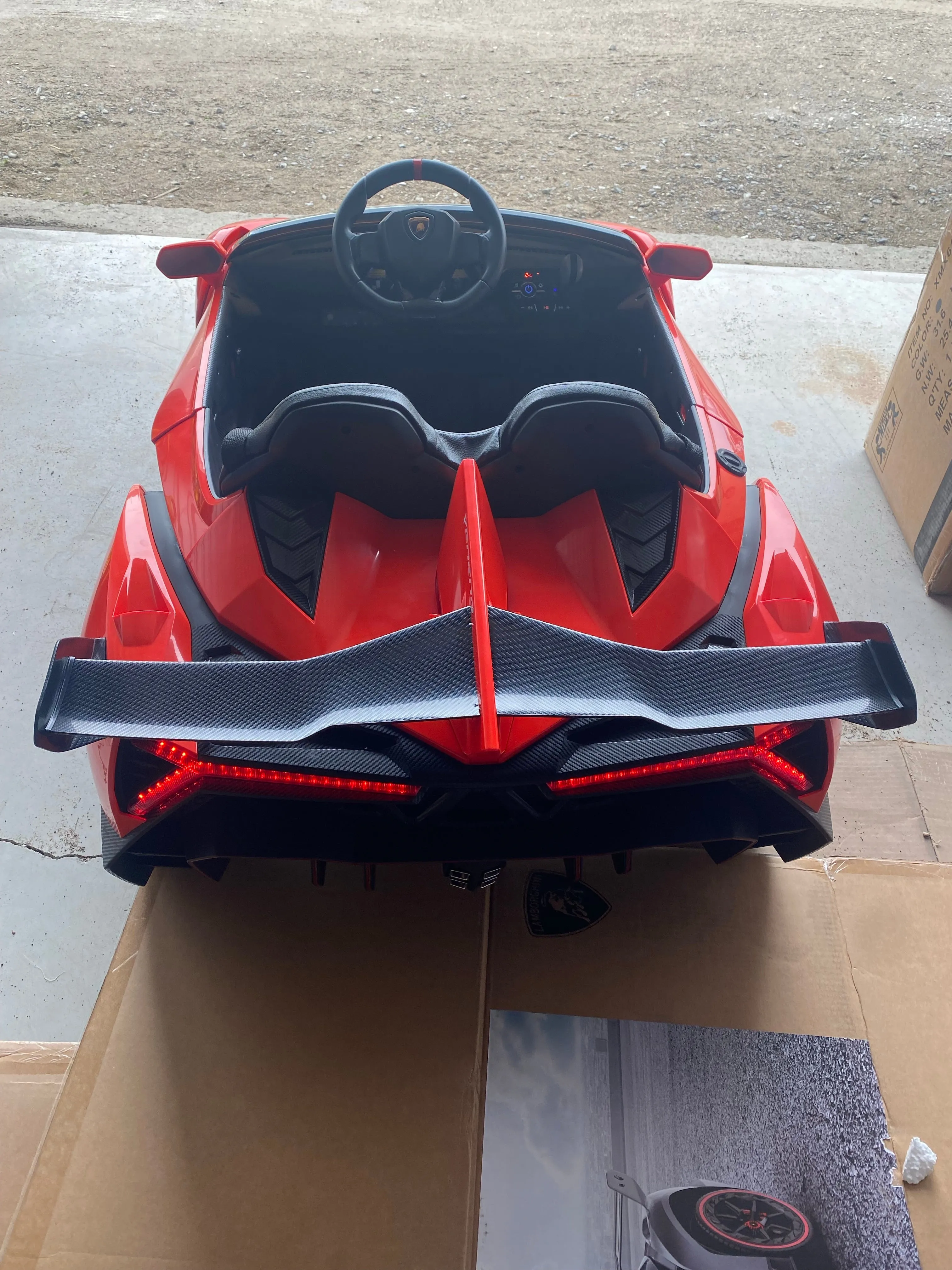 Licensed 2025 Lamborghini Veneno | Upgraded 24V | 4x4 Ride-On 2 Seater | Leather Seats | Rubber Tires | Remote