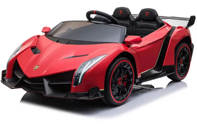 Licensed 2025 Lamborghini Veneno | Upgraded 24V | 4x4 Ride-On 2 Seater | Leather Seats | Rubber Tires | Remote