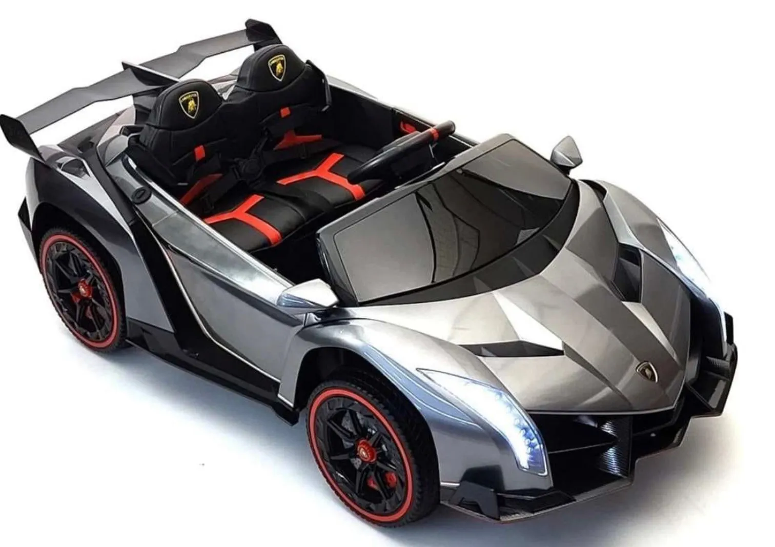 Licensed 2025 Lamborghini Veneno | Upgraded 24V | 4x4 Ride-On 2 Seater | Leather Seats | Rubber Tires | Remote