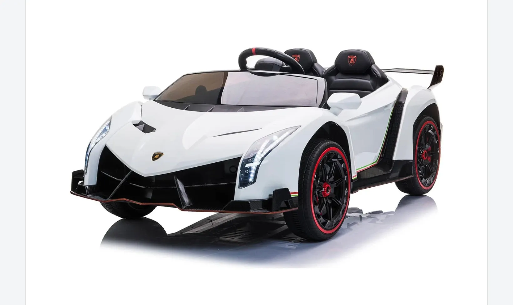 Licensed 2025 Lamborghini Veneno | Upgraded 24V | 4x4 Ride-On 2 Seater | Leather Seats | Rubber Tires | Remote