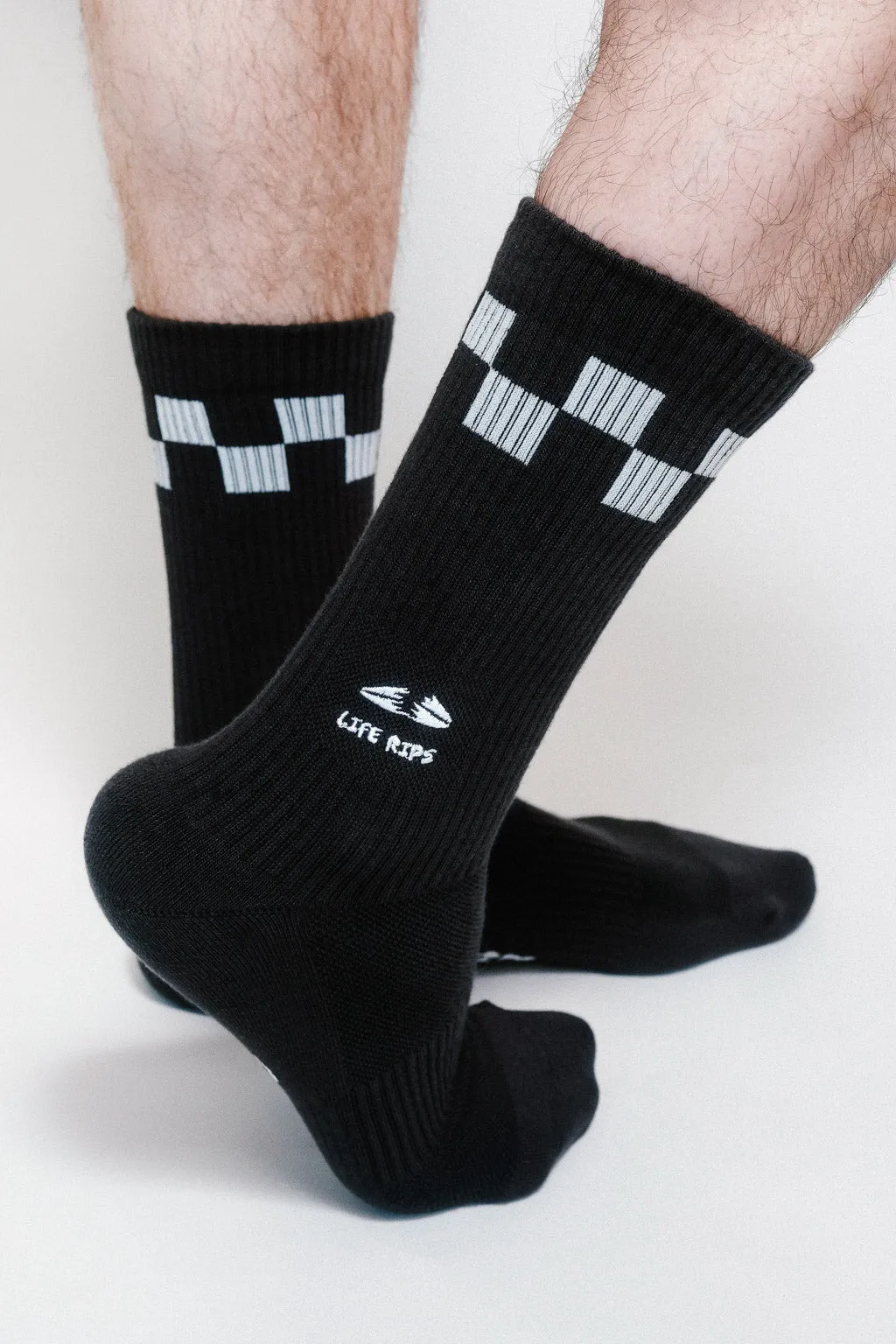 Life Rips Knit Crew Sock by Loindaflow