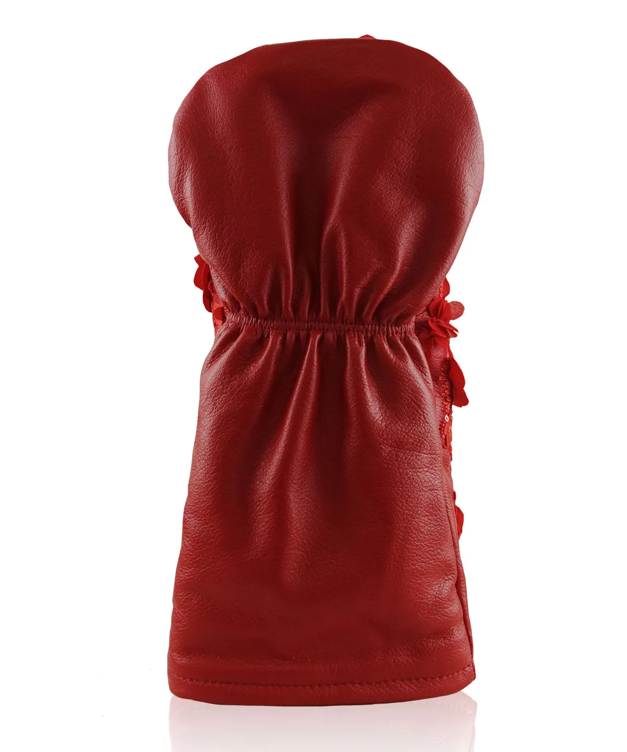 [Limited Edition] Baron Golf Flower Driver, Wood, Utility Cover made by Finest Calf Leather [Hand-made] - Red
