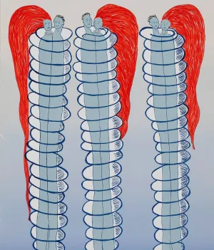 LOUISE BOURGEOIS "COUPLES" LITHO, 2001