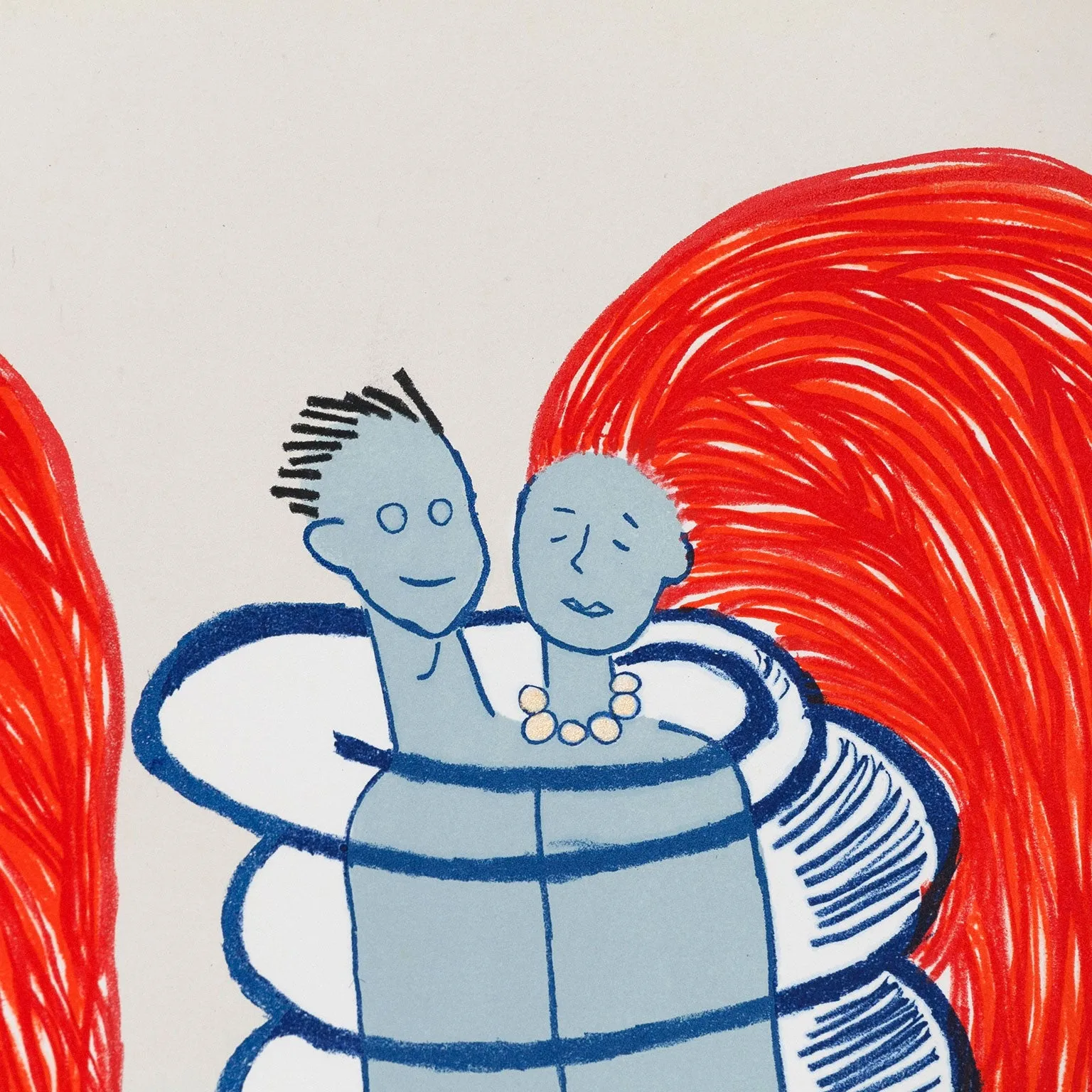 LOUISE BOURGEOIS "COUPLES" LITHO, 2001