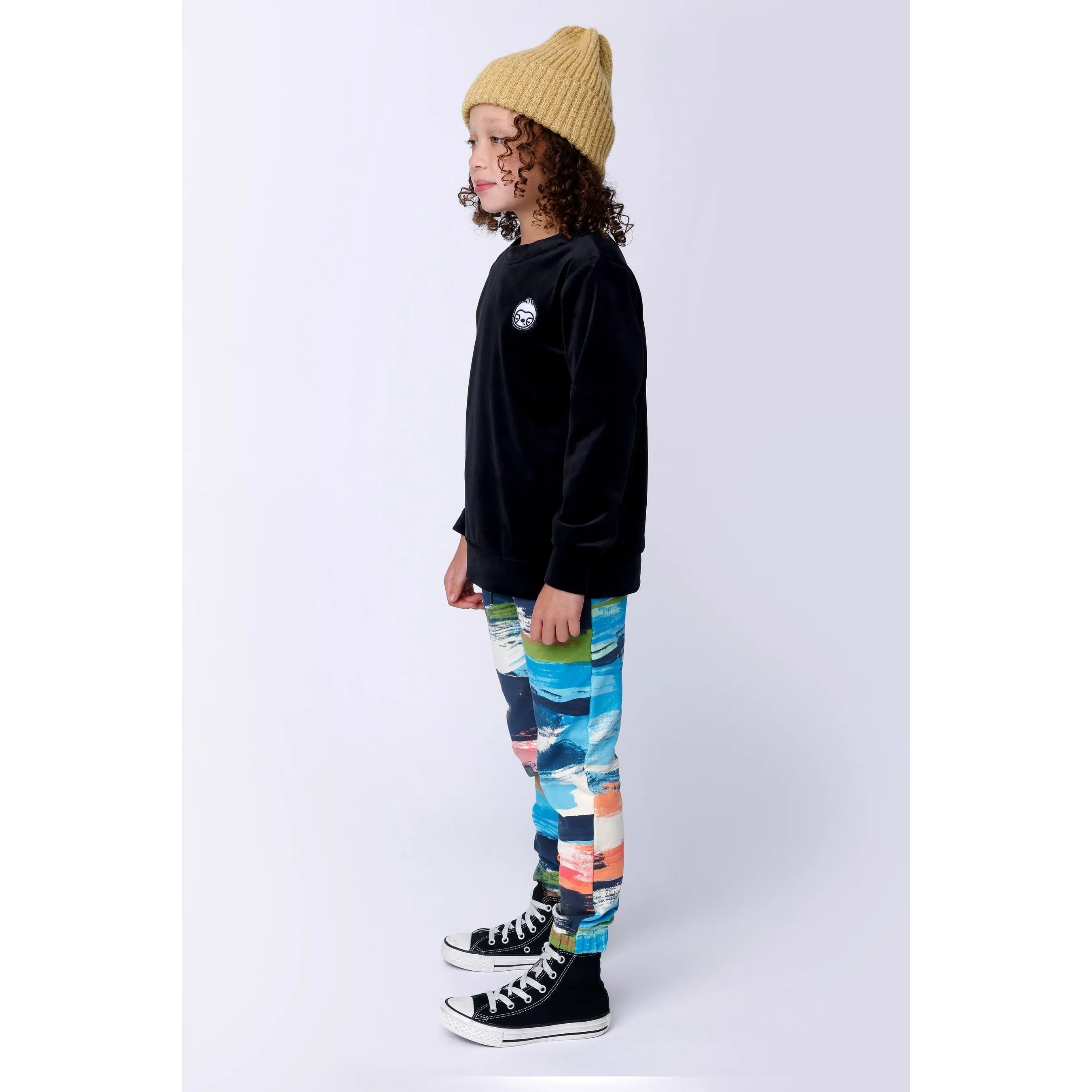 Luxe Velvet Crew - Black Velvet