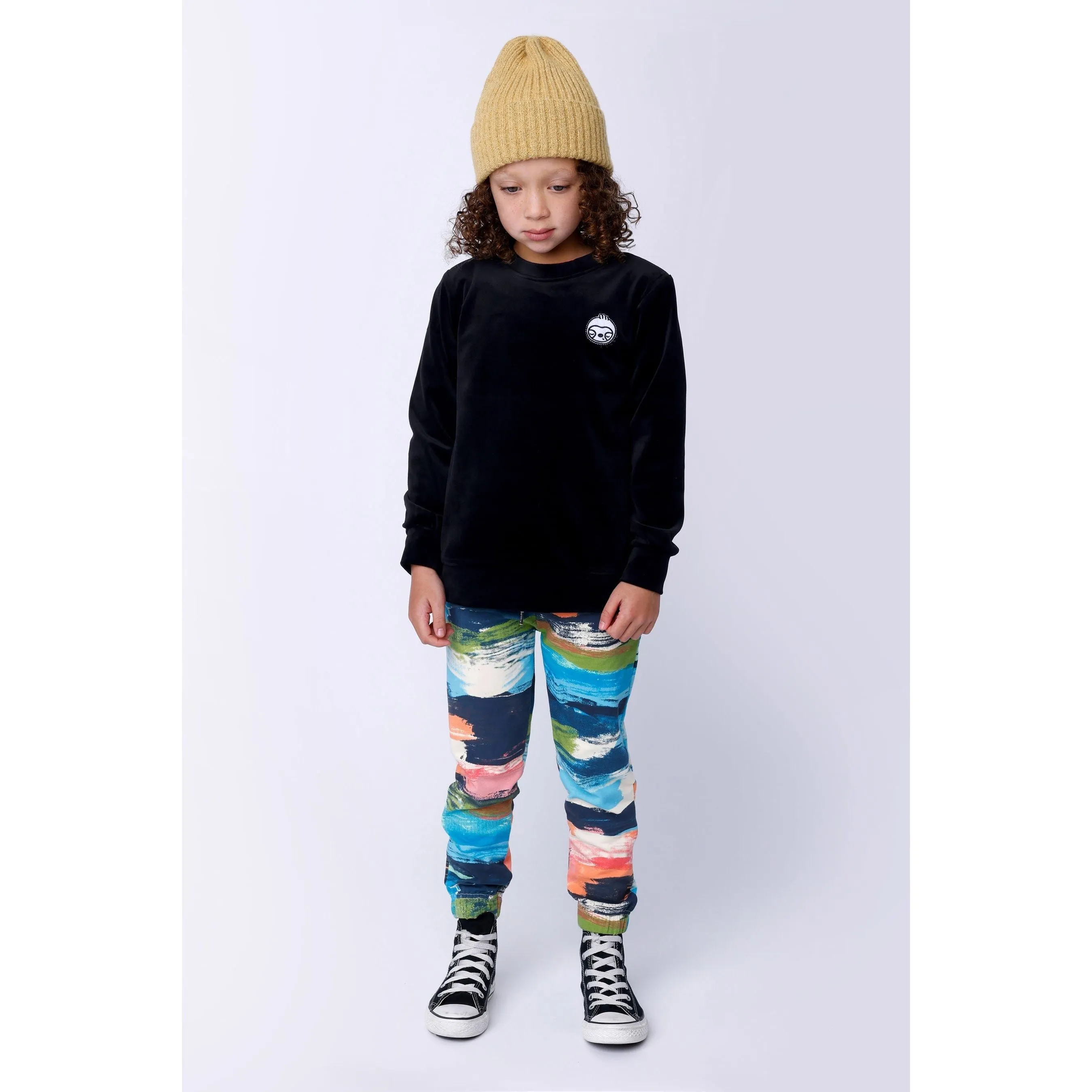 Luxe Velvet Crew - Black Velvet