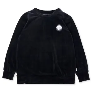 Luxe Velvet Crew - Black Velvet
