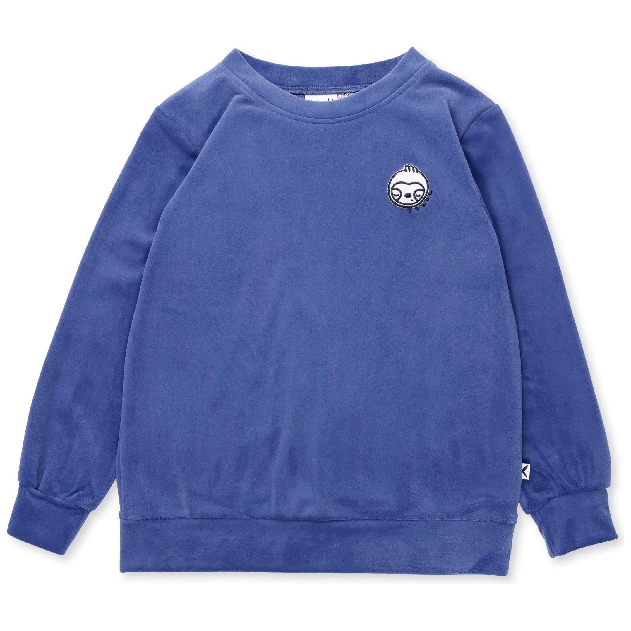 Luxe Velvet Crew - Navy