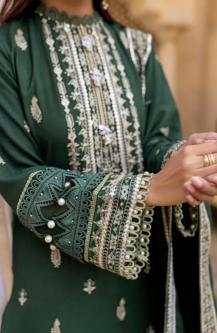 Luxury Green Embroidered Pakistani Salwar Kameez Dupatta Salwar Suit