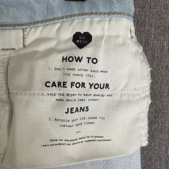 Madewell 11&quot; High-Rise Flare Jeans in Hanford Wash: Welt Pocket Edition Size 26
