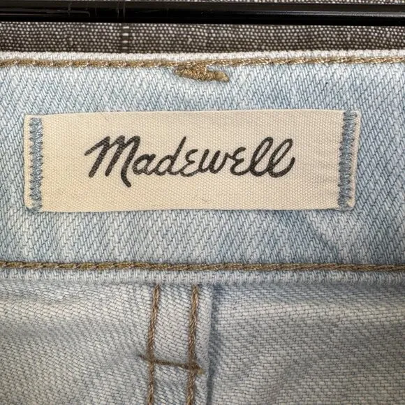 Madewell 11&quot; High-Rise Flare Jeans in Hanford Wash: Welt Pocket Edition Size 26