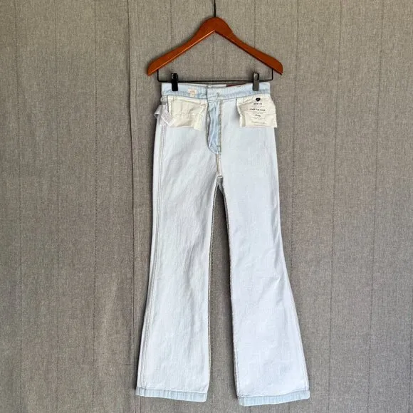 Madewell 11&quot; High-Rise Flare Jeans in Hanford Wash: Welt Pocket Edition Size 26