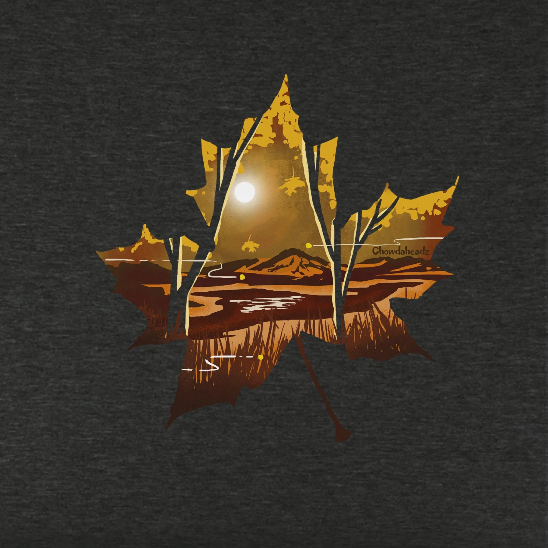 Maple Leaf Landscape Youth Hoodie