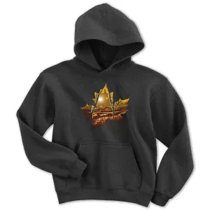 Maple Leaf Landscape Youth Hoodie