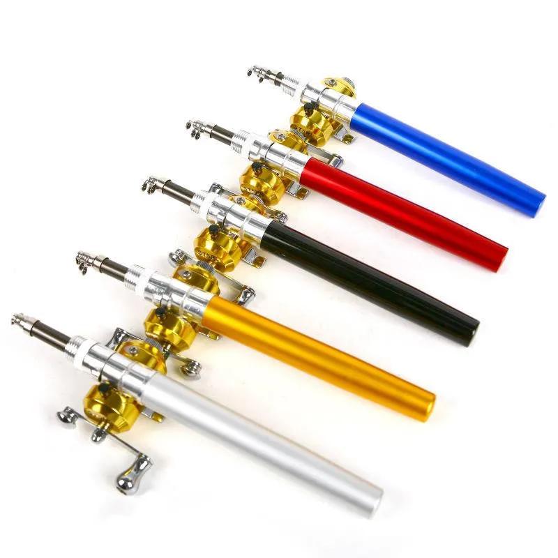 Mini Telescopic Pocket Pen Fishing Rod   Reel.