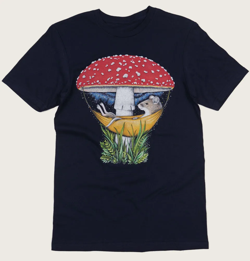 Mouse and Mushroom Unisex T-shirt
