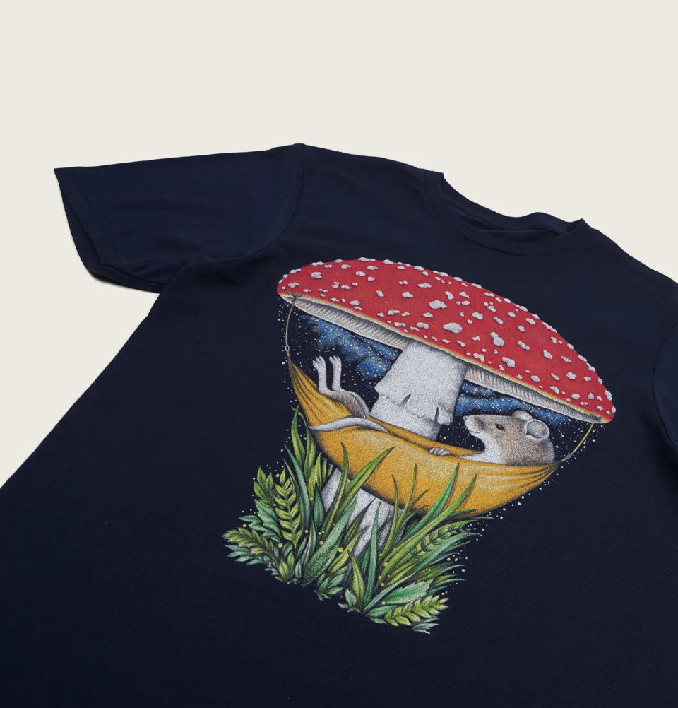Mouse and Mushroom Unisex T-shirt