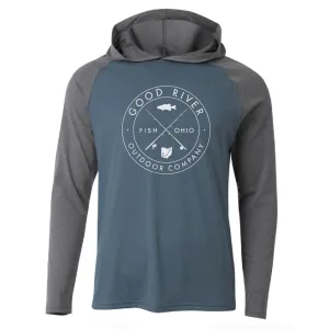 Navy/Gray Fishing Tech Hoody
