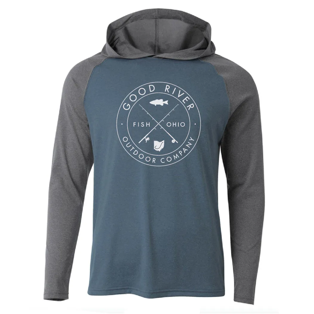 Navy/Gray Fishing Tech Hoody