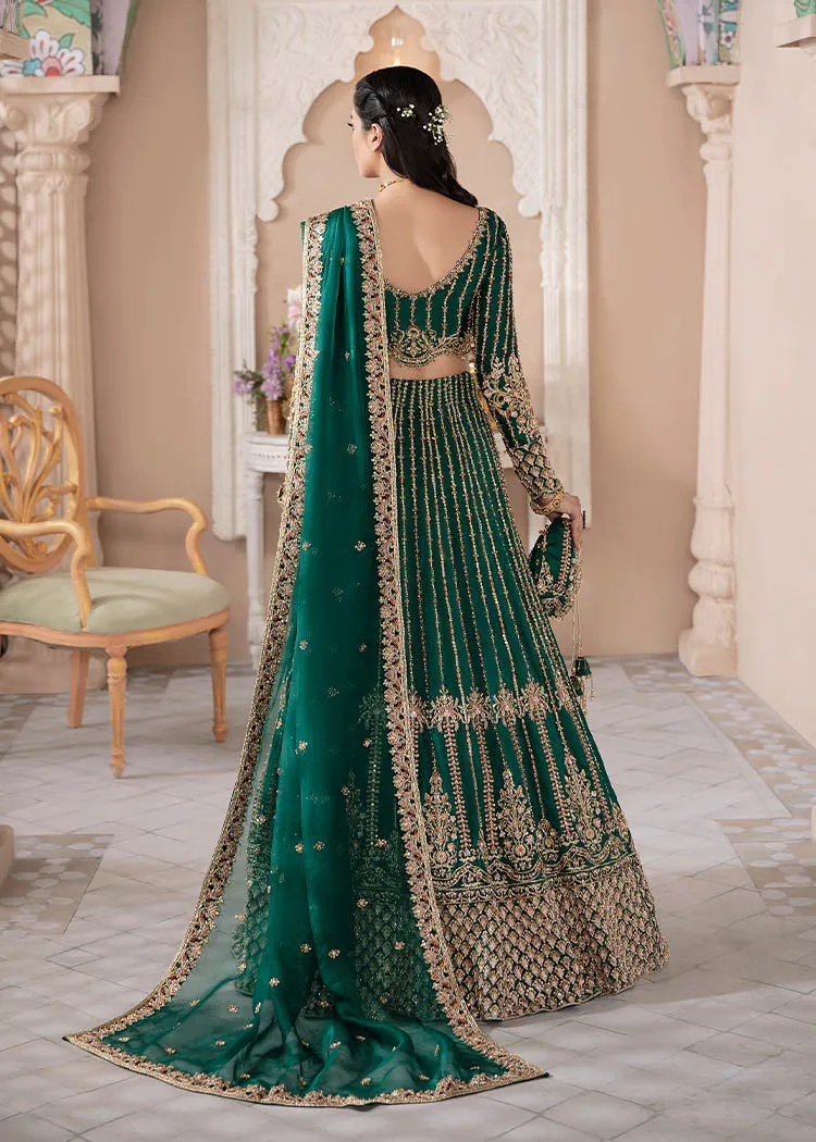 Net Green Lehenga Choli Pakistani Wedding Dresses