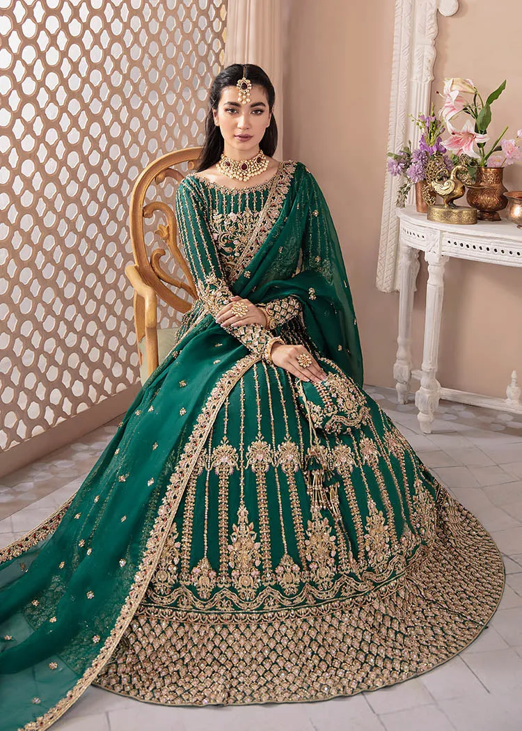Net Green Lehenga Choli Pakistani Wedding Dresses
