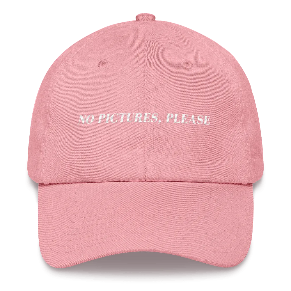 NO PICTURES, PLEASE Hat