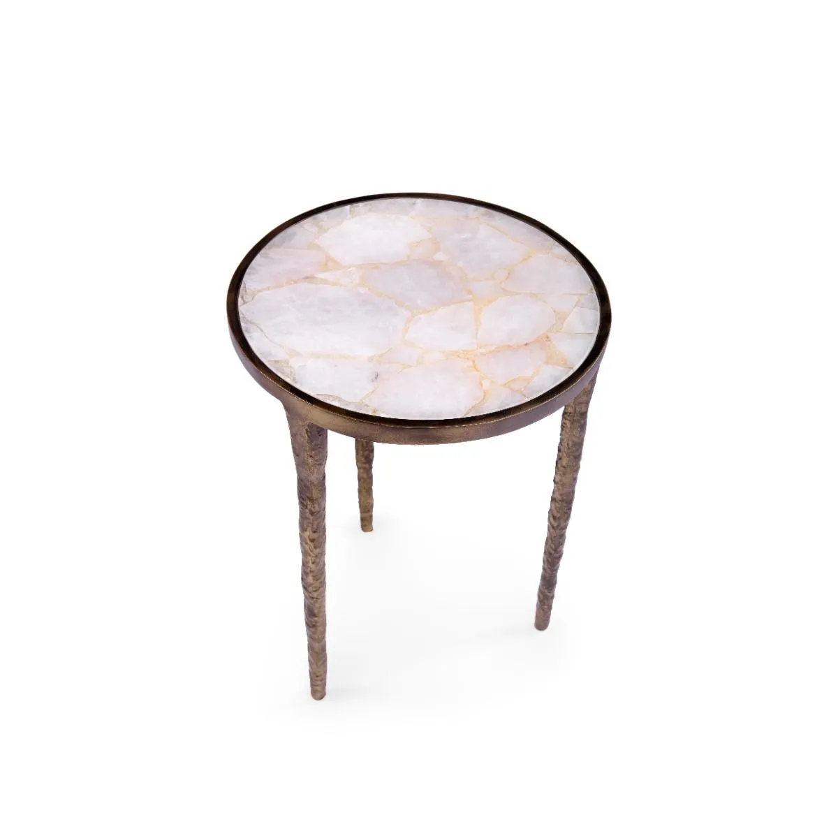 Nora Side Table / Antique Brass
