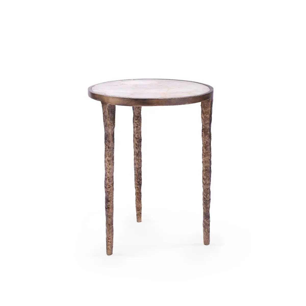 Nora Side Table / Antique Brass