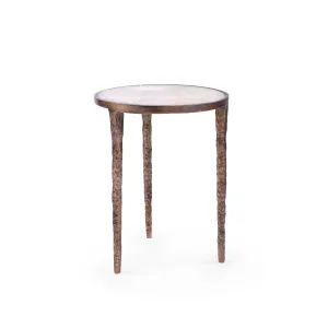 Nora Side Table / Antique Brass
