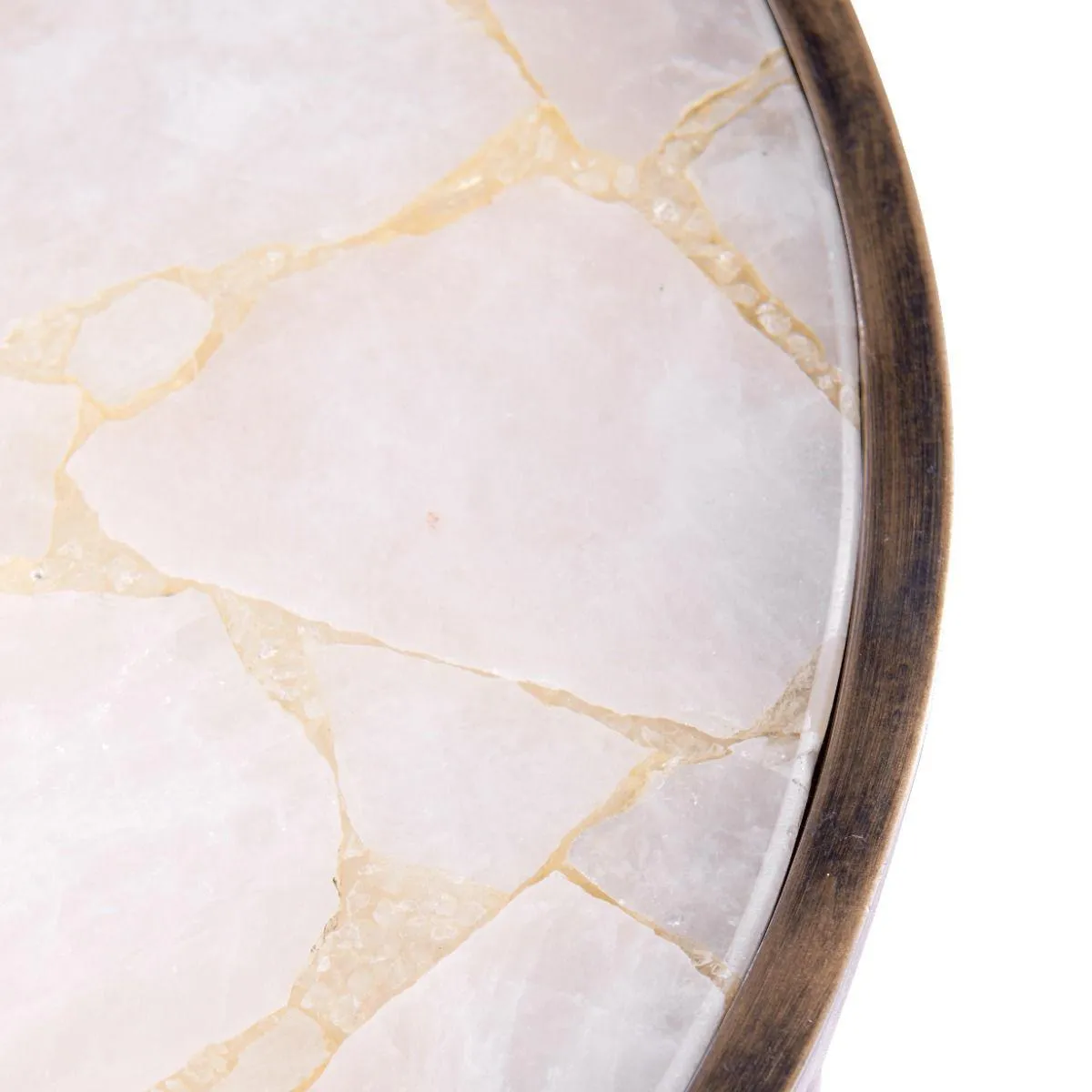 Nora Side Table / Antique Brass