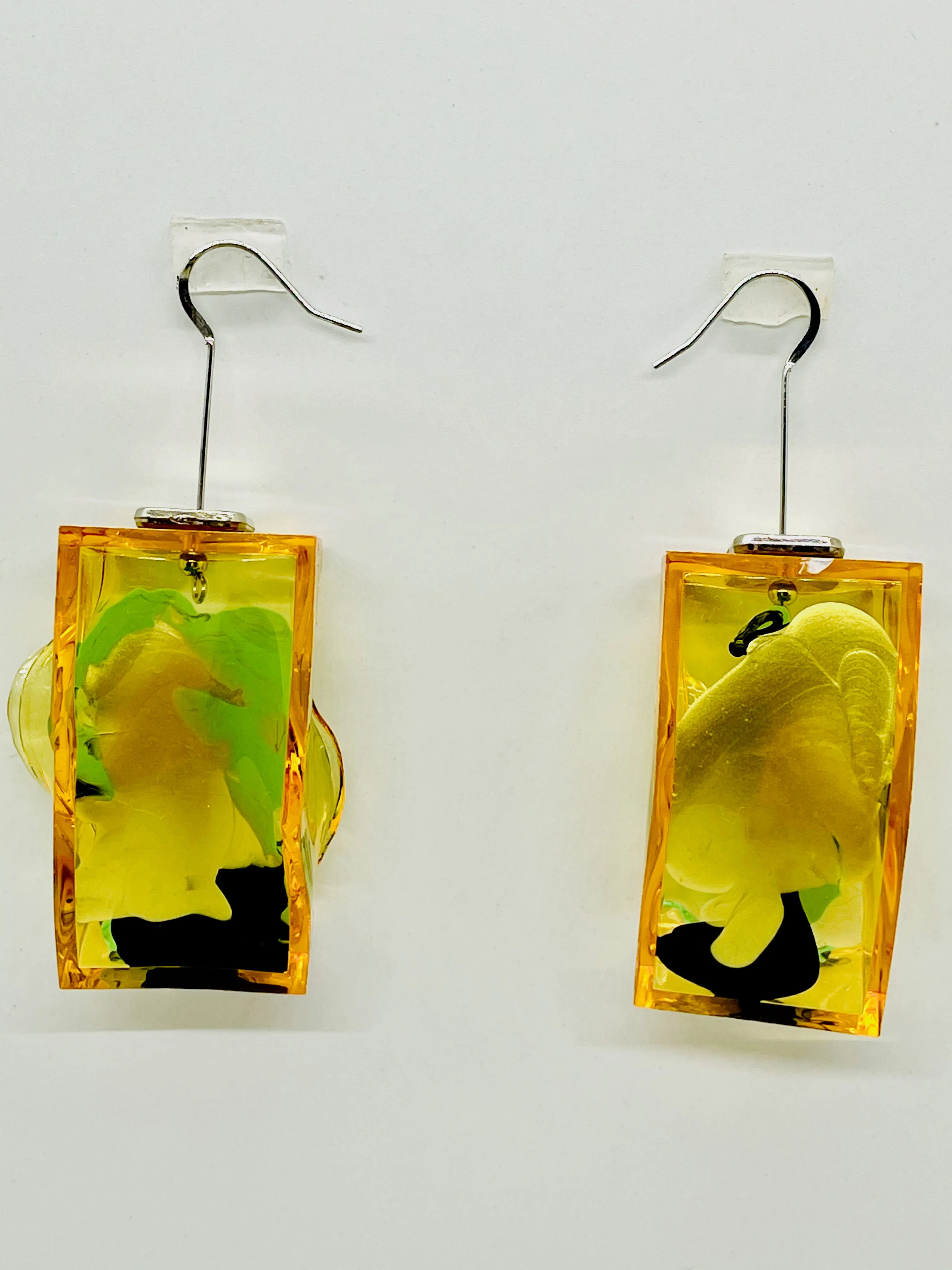 Orange Drop Node Earrings_01