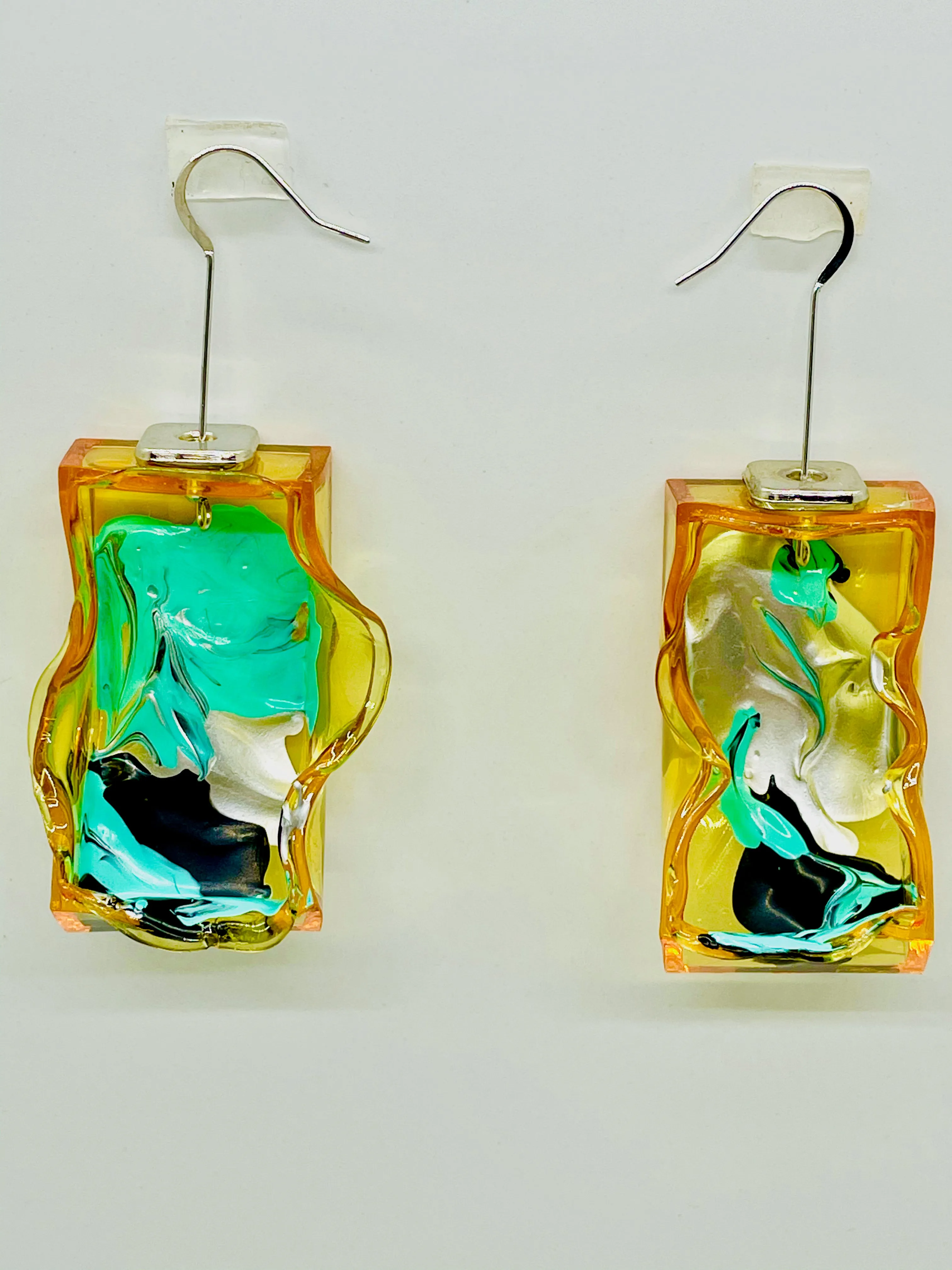 Orange Drop Node Earrings_01